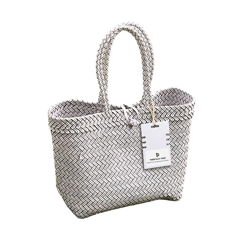Recycled Plastic Woven Beach/Tote Long Strapped Bag, Large - image 2