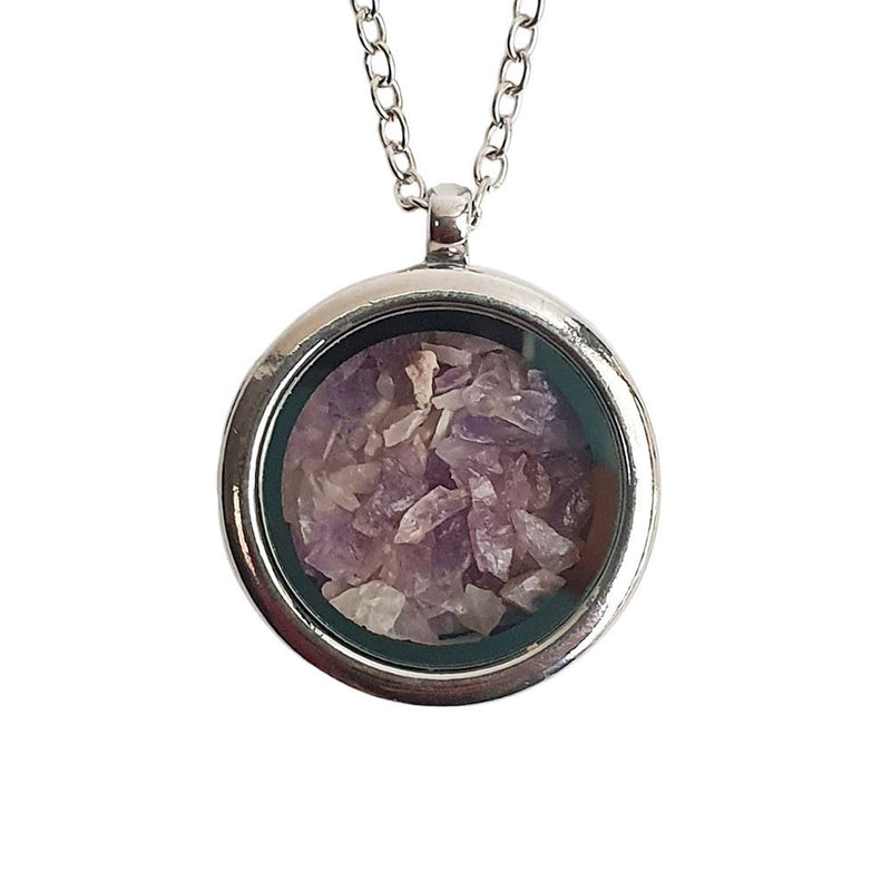 Locket Pendant with Crystal Sand