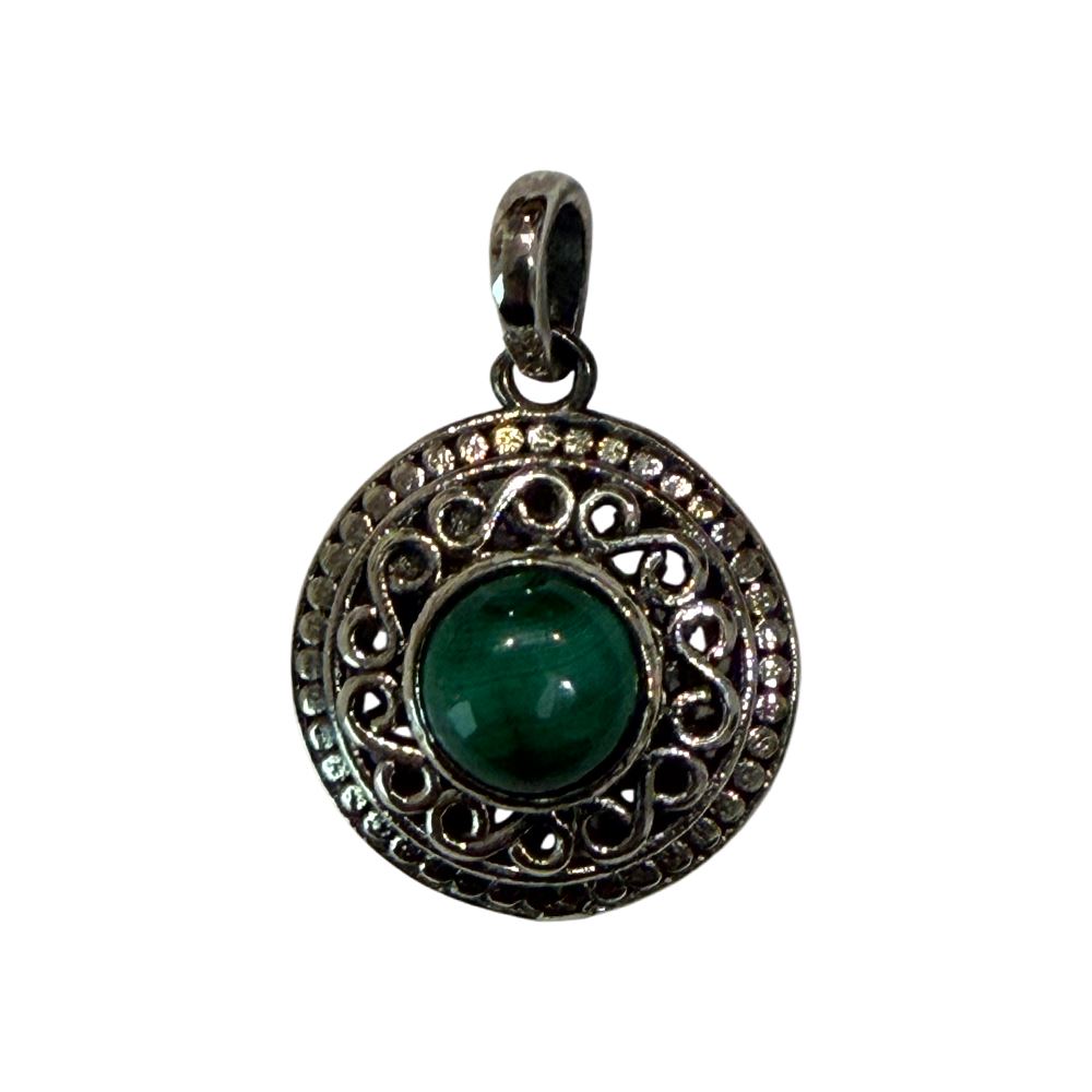 Silver-Plated Pendant (without Chain) (#03), 2x2cm