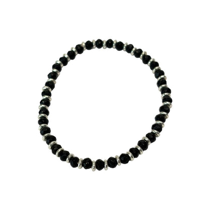 Silver Plated Stretch Bracelet with Gemstones - Wholesale UK - Global 1st
