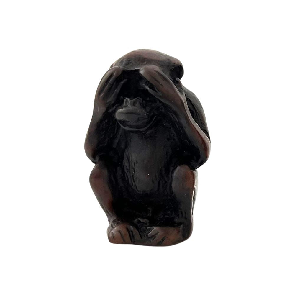 See No Evil Monkey Figurine, 4cm