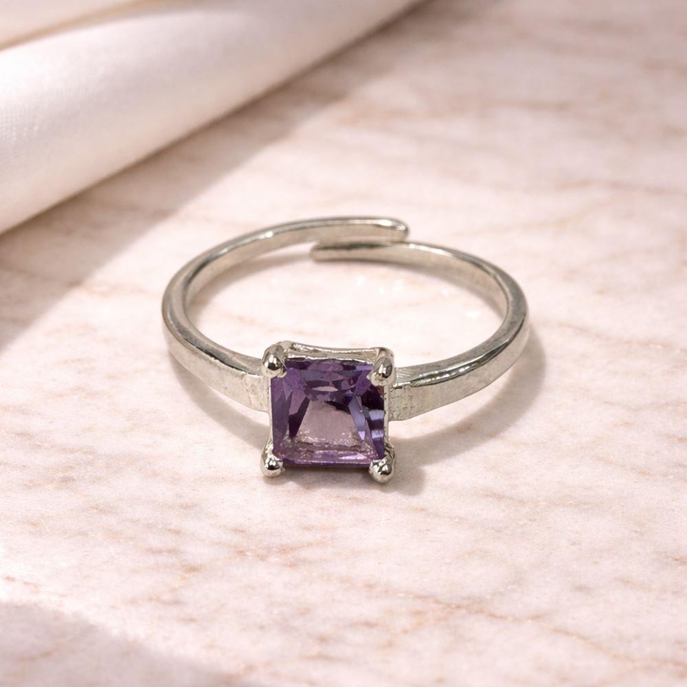 Silver-Plated Adjustable Ring (#33)