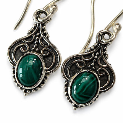 Silver-Plated Hanging Earwire Earrings (#02), 2x1cm