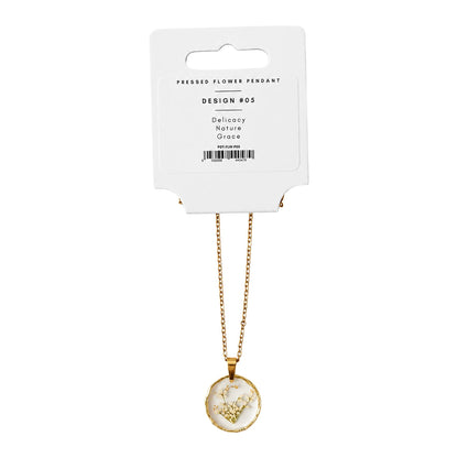 Pressed Flower Pendant
