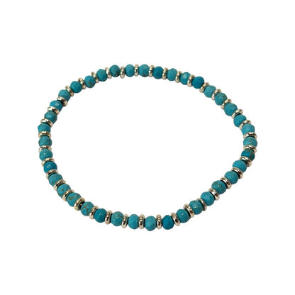Silver Plated Stretch Bracelet with Gemstones - image 8