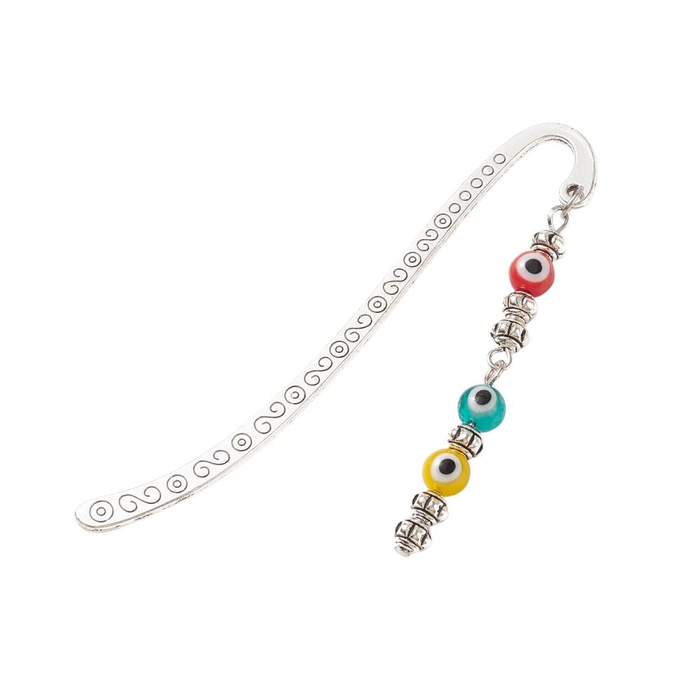 Evil Eye Beaded Bookmark, Assorted Colour
