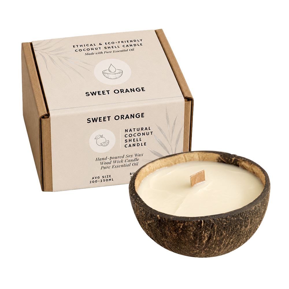 Coconut Shell Candle with Essential Oil - image 8