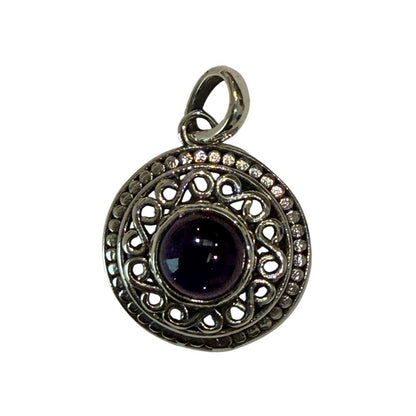 Silver-Plated Pendant (without Chain) (#03), 2x2cm