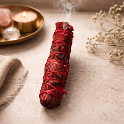Slimline Sage Smudge Stick, Dragon's Blood 4"