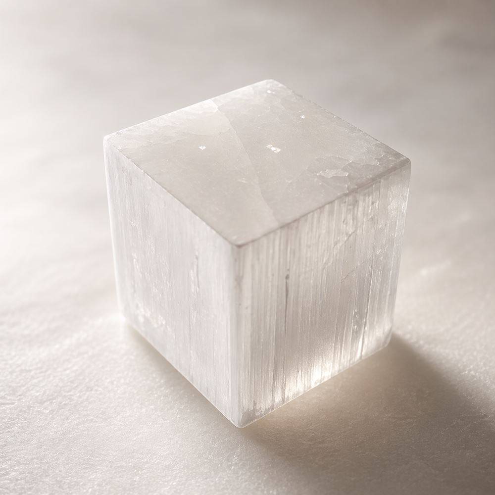 Selenite Cube, 5cm - image 4