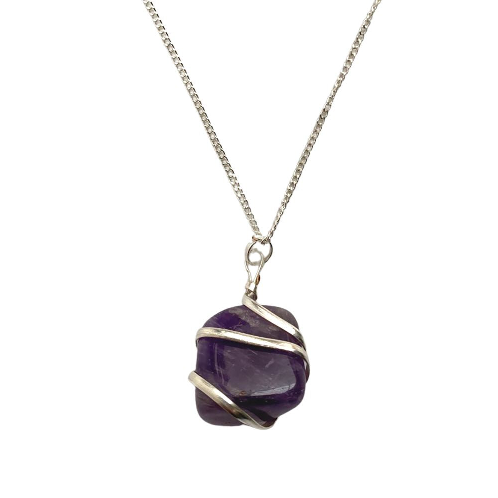 Tumbled Stone Wire Wrap Pendant, 2-3cm - image 21