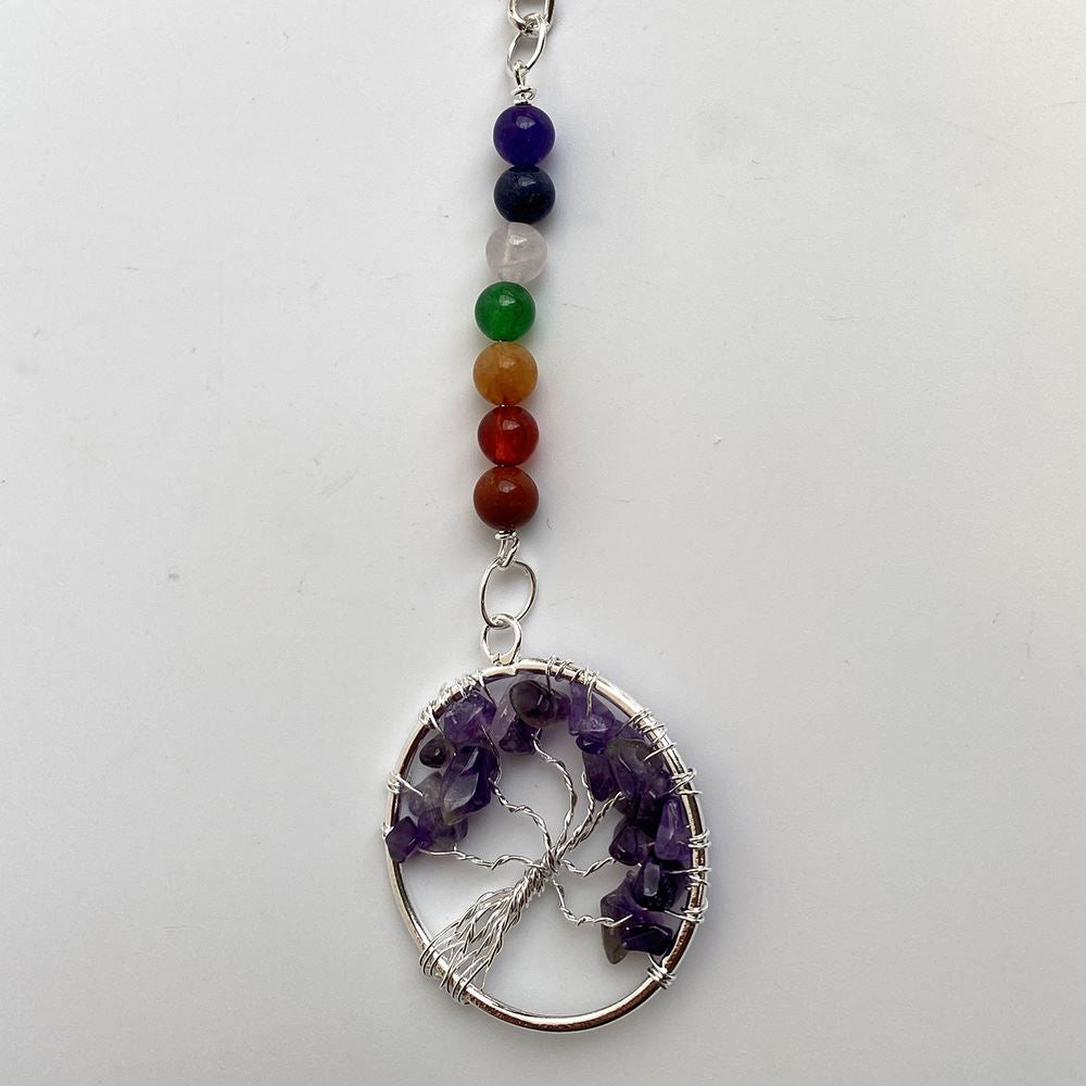 7 Chakra Tree of Life Keychain, 15x3cm