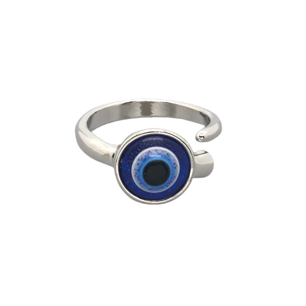 Evil Eye Ring, Silver - image 7