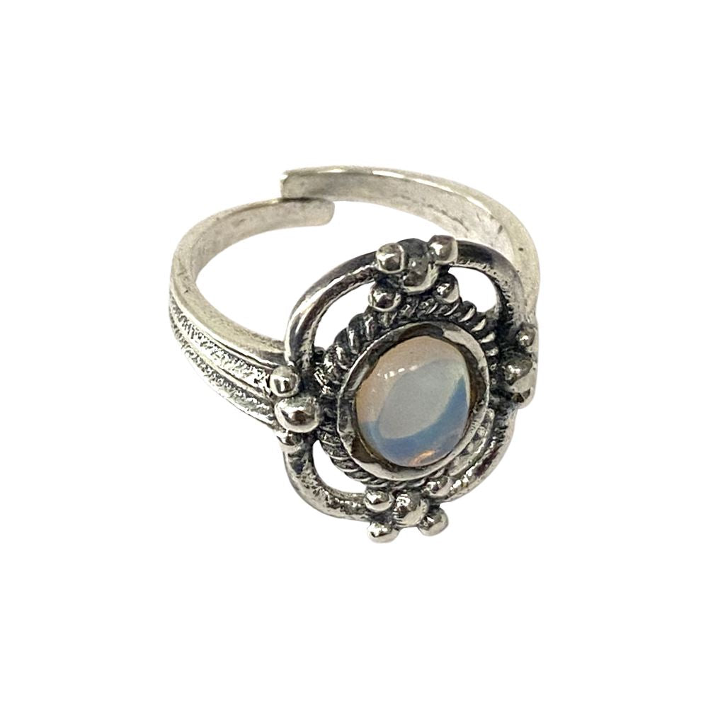 Silver-Plated Adjustable Ring (#18)