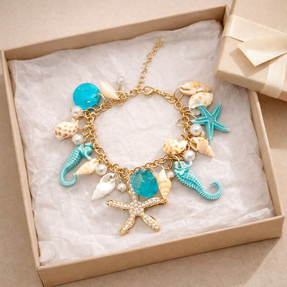 Ocean Charms Chain Bracelet, Assorted Colour