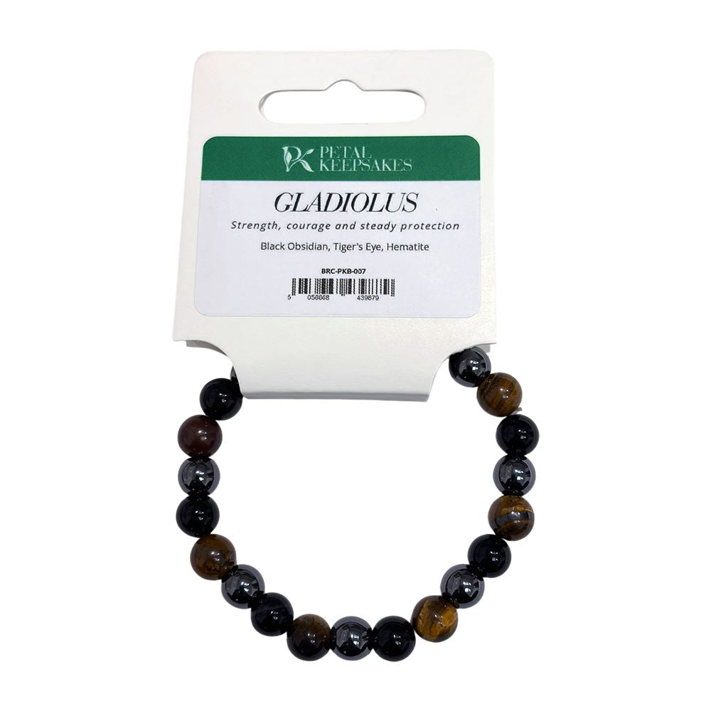 Petal Keepsakes Gemstone Bracelet, Gladiolus - Wholesale UK - Global 1st