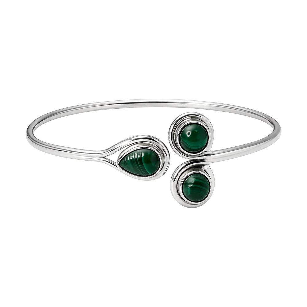 Silver Plated Adjustable Trinity Cuff Bangle - image 15