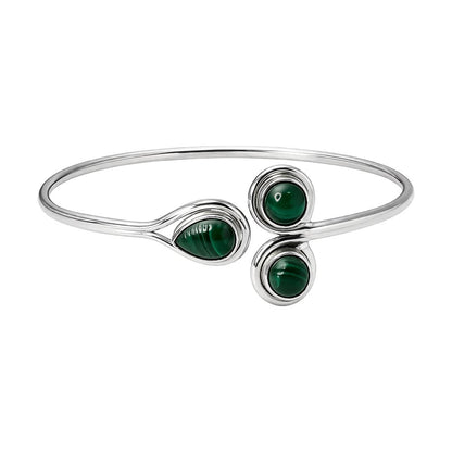 Silver Plated Adjustable Trinity Cuff Bangle - image 15