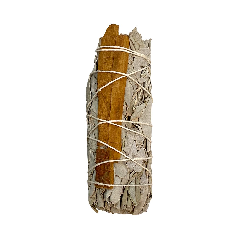 Smudge Stick, White Sage and Cinnamon 4"