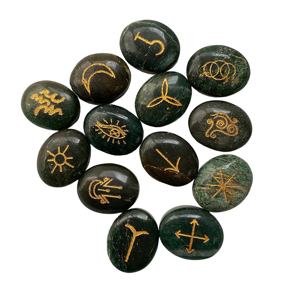 Witches Rune Set, Symbol Stones, With Pouch - image 7