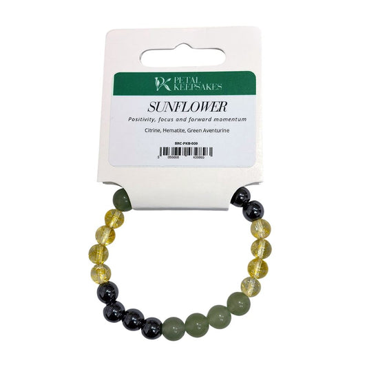 Petal Keepsakes Gemstone Bracelet, Sunflower - Wholesale UK - Global 1st