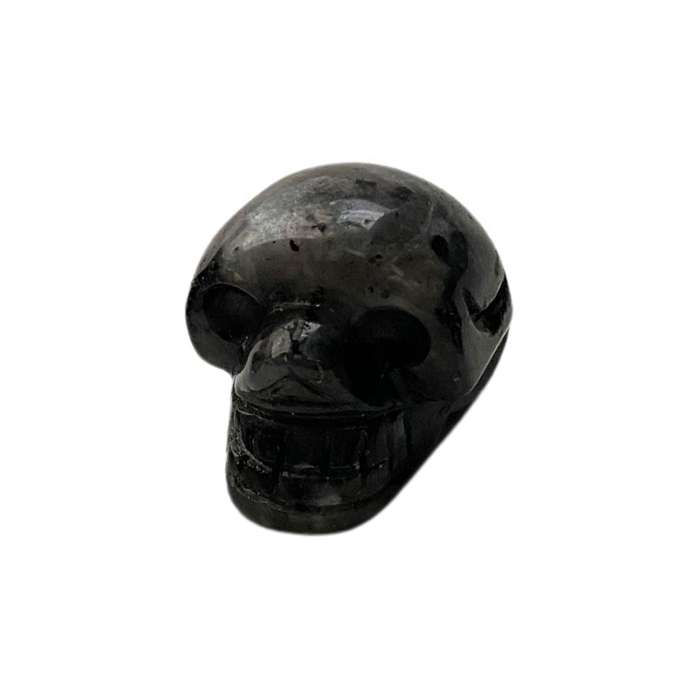 Crystal Skull Head, 2cm, Larvikite