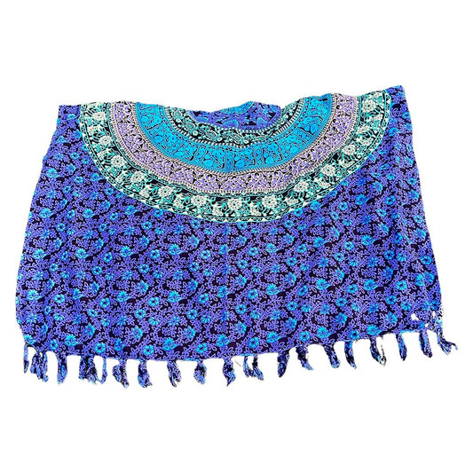 Batik Sarong, 180x120cm, Patterned Purple