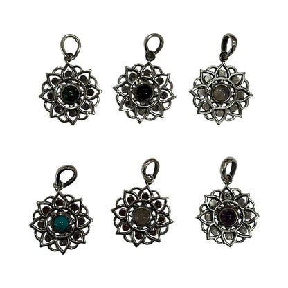 Silver-Plated Pendant (without Chain) (#08), 2x2cm