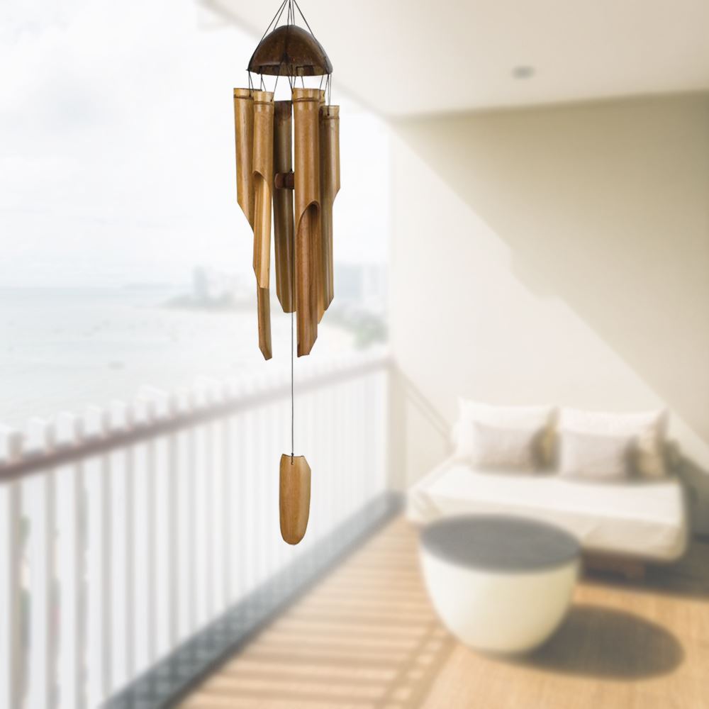 Bamboo Wind Chimes Wooden Chimes Hanging Garden Decoration