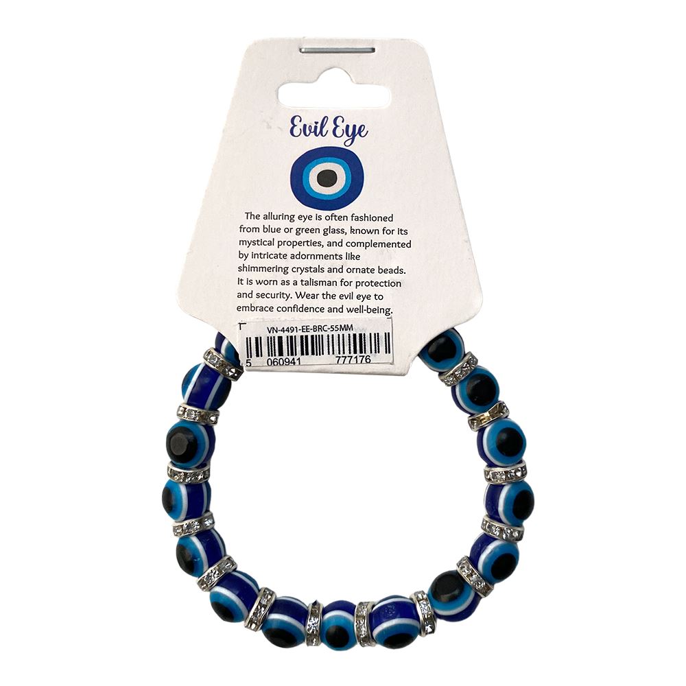 Evil Eye Bracelet, Resin, Blue