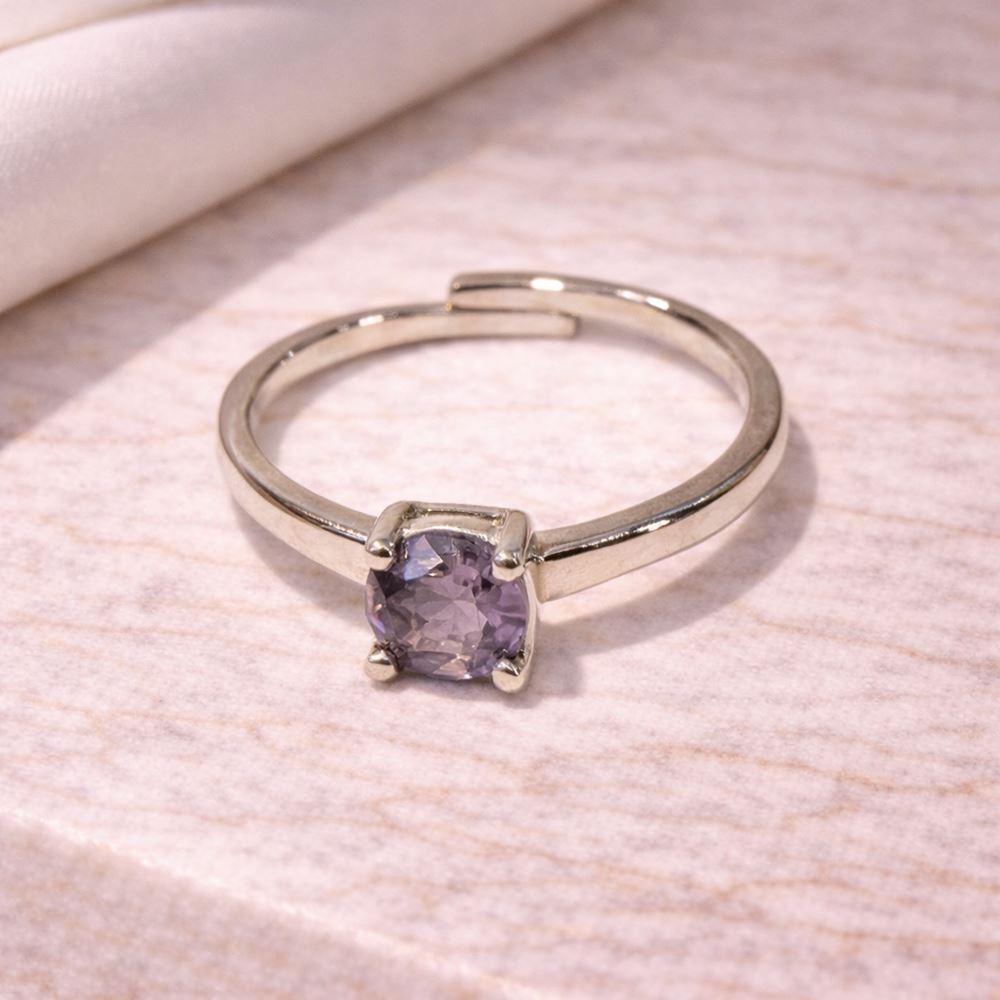 Silver-Plated Adjustable Ring (#32)