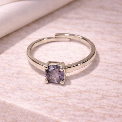 Silver-Plated Adjustable Ring (#32)