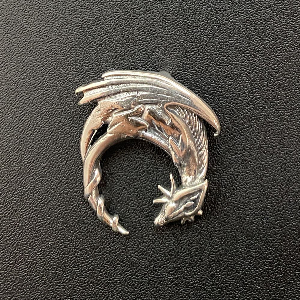 Silver-Plated Gothic Pendant - image 8