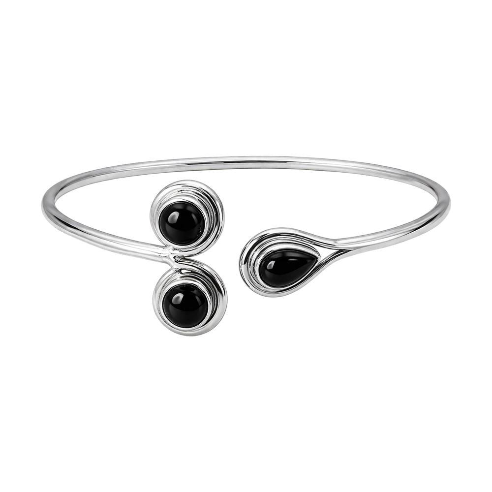 Silver Plated Adjustable Trinity Cuff Bangle - image 20