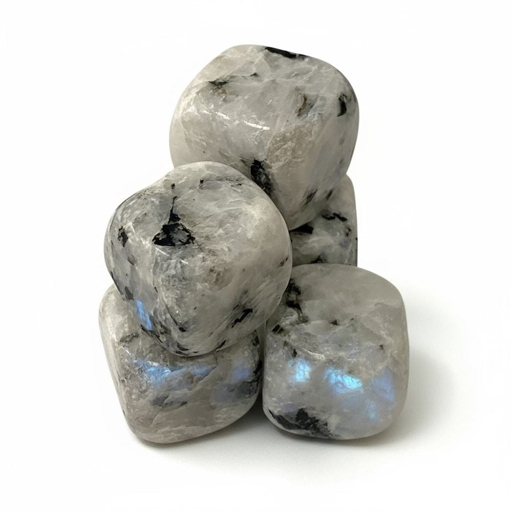 Crystal Cube, 2-2.5cm, Rainbow Moonstone