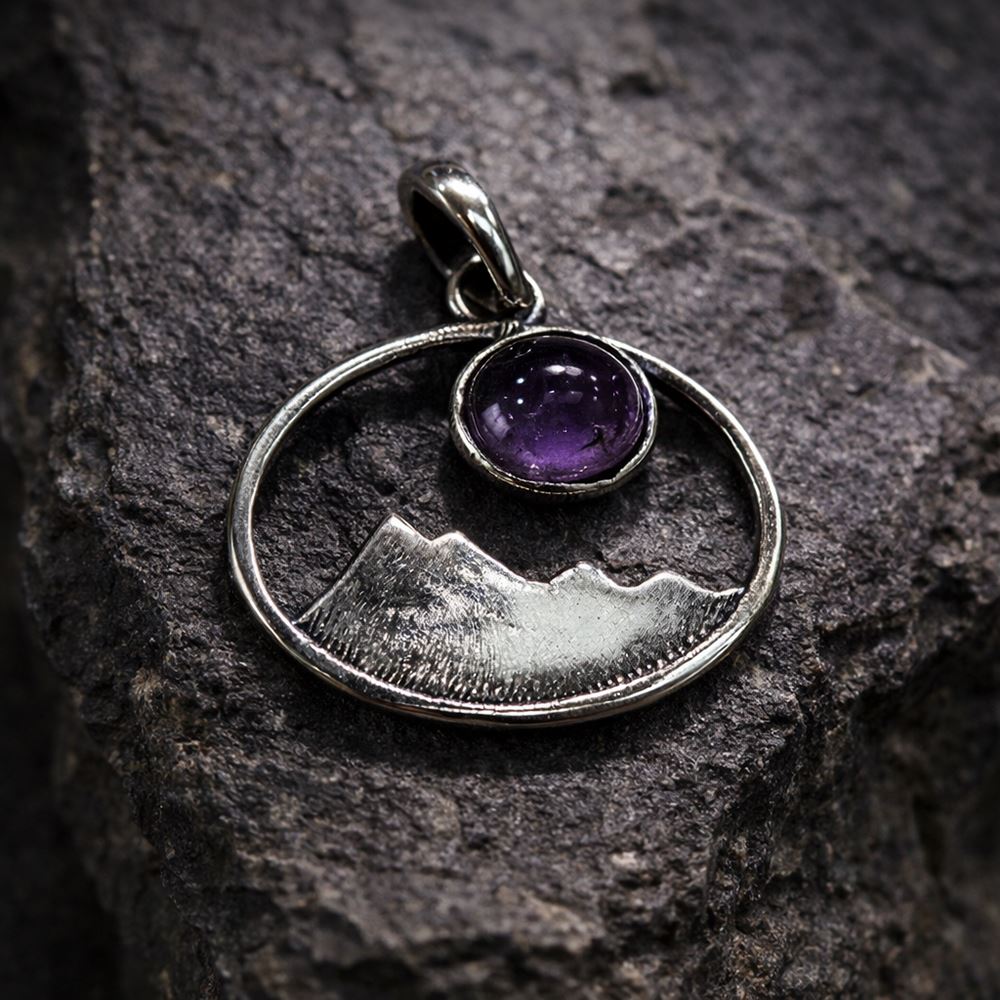 Silver-Plated Pendant (without Chain) (#02), 2.5x1.5cm