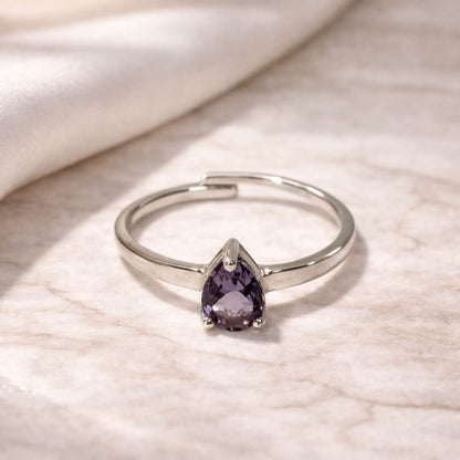 Silver-Plated Adjustable Ring (#35)