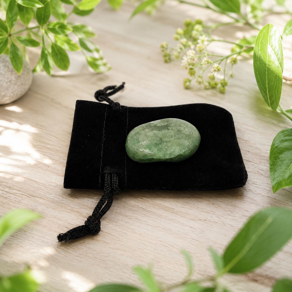 Worry Thumb Stone, Green Aventurine