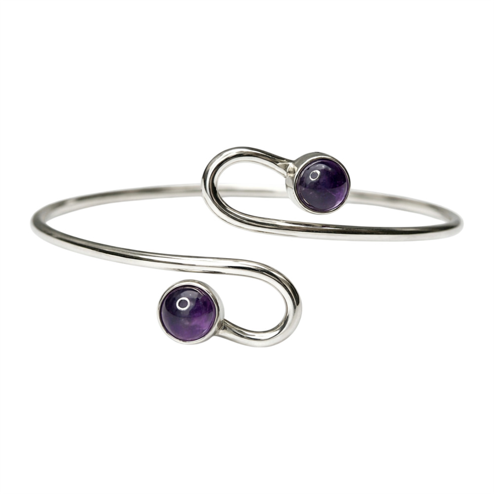 Silver-Plated Adjustable Serpentine Cuff Bangle - Wholesale UK - Global 1st