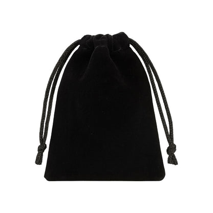 Velvet Pouches, Black, 7x5cm, Pack of 50