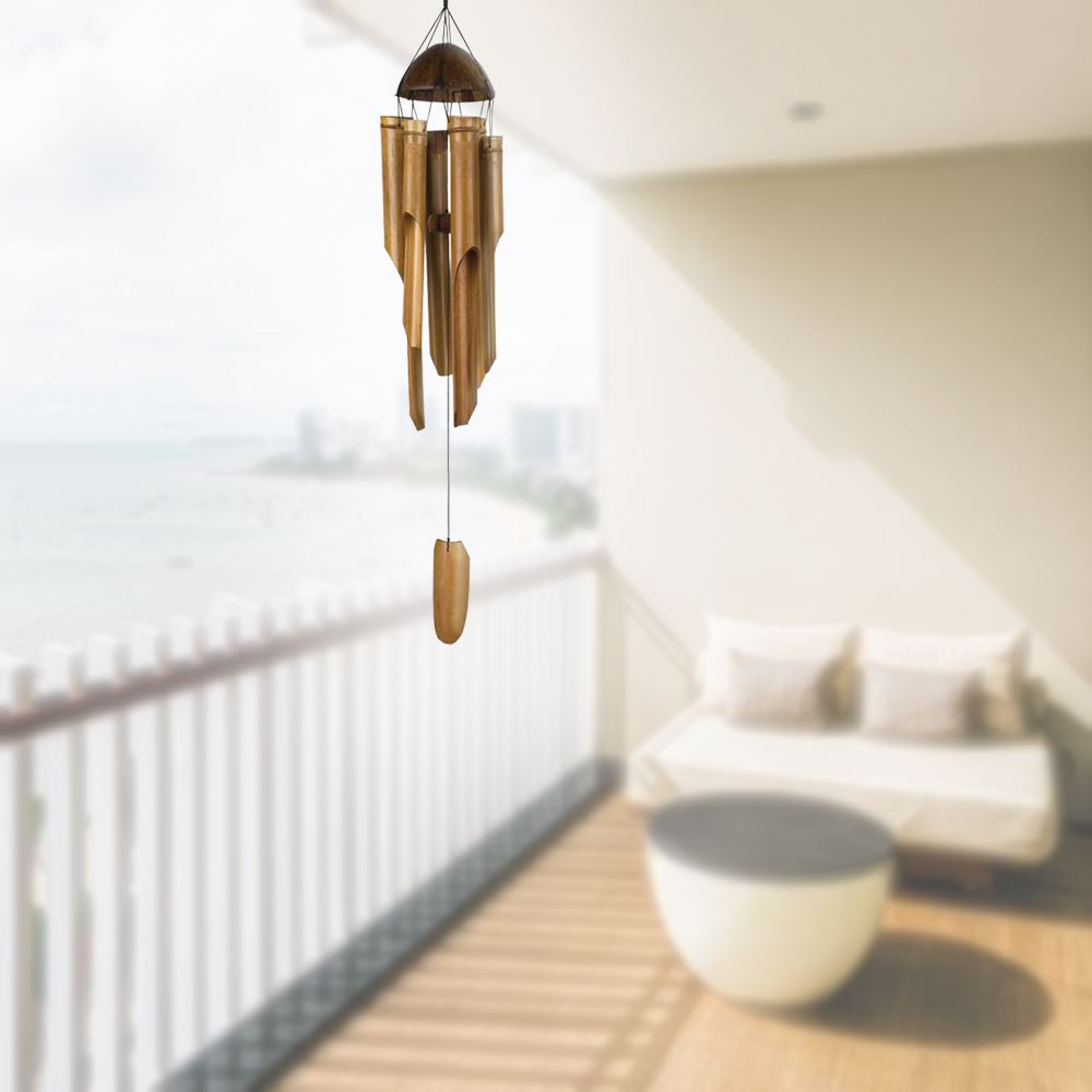 Bamboo Wind Chimes Wooden Chimes Hanging Garden Decoration