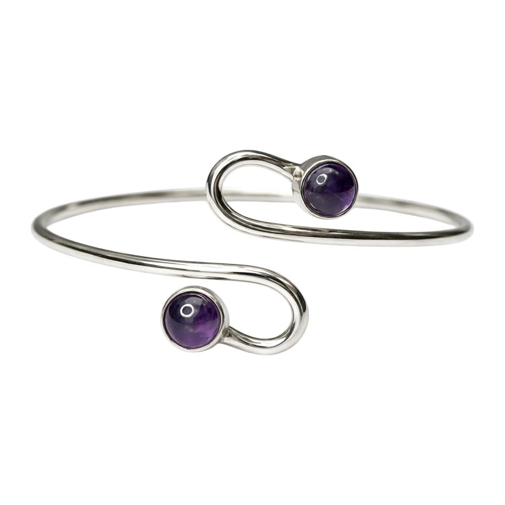 Silver-Plated Adjustable Serpentine Cuff Bangle - image 9