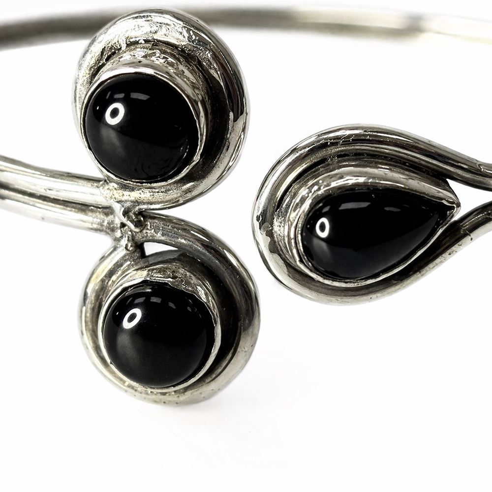Silver Plated Adjustable Trinity Cuff Bangle - image 21