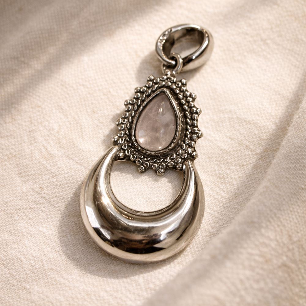 Silver-Plated Pendant (without Chain) (#10), 2.5x1.5cm