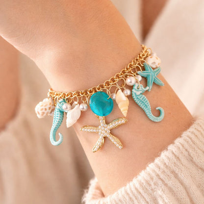 Ocean Charms Chain Bracelet, Assorted Colour