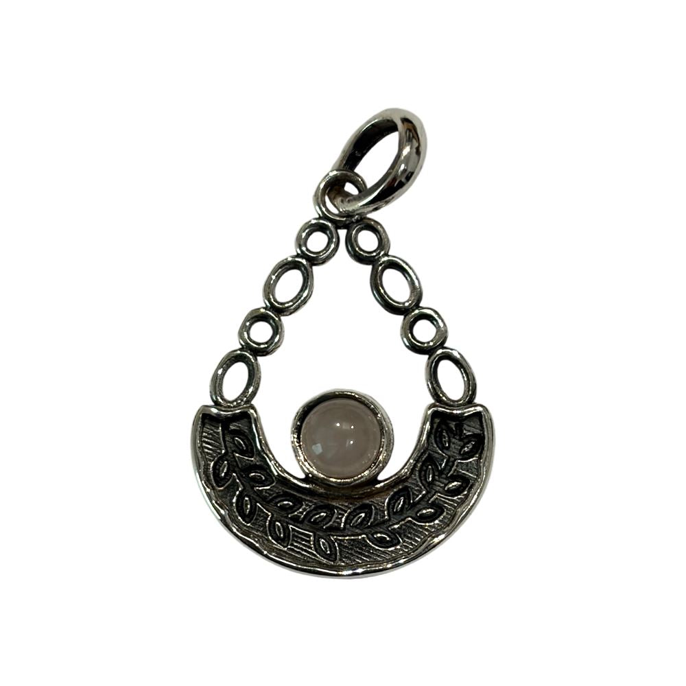 Silver-Plated Pendant (without Chain) (#09), 3x2cm