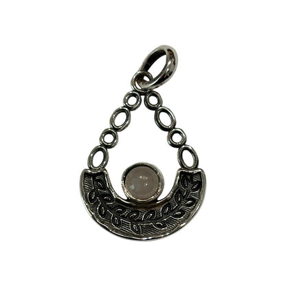 Silver-Plated Pendant (without Chain) (#09), 3x2cm