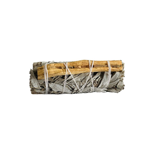 Smudge Stick, White Sage and Palo Santo 4"