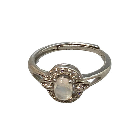 Moonstone Adjustable Ring