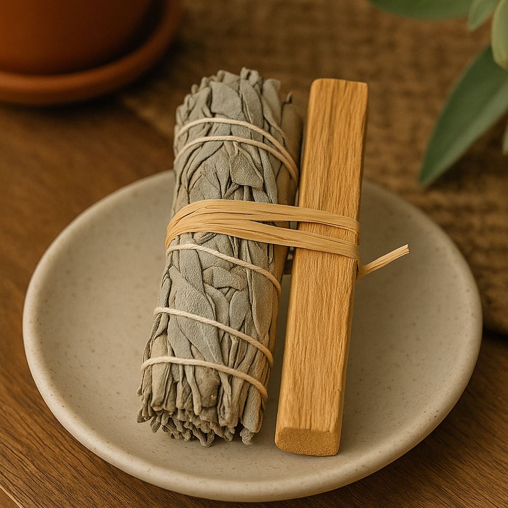 Smudge Stick, White Sage and Palo Santo 4"